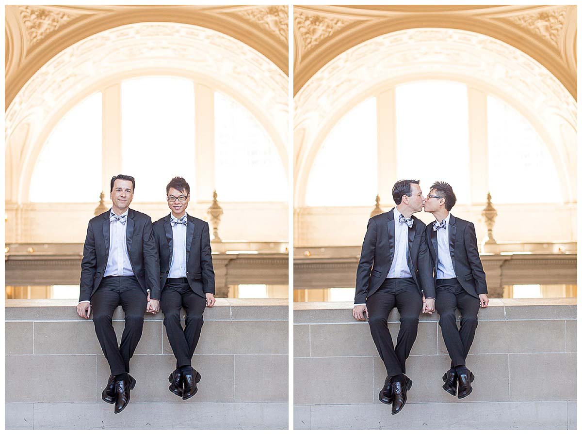 Daniel & Henessy same sex San Francisco City Hall wedding photographer
