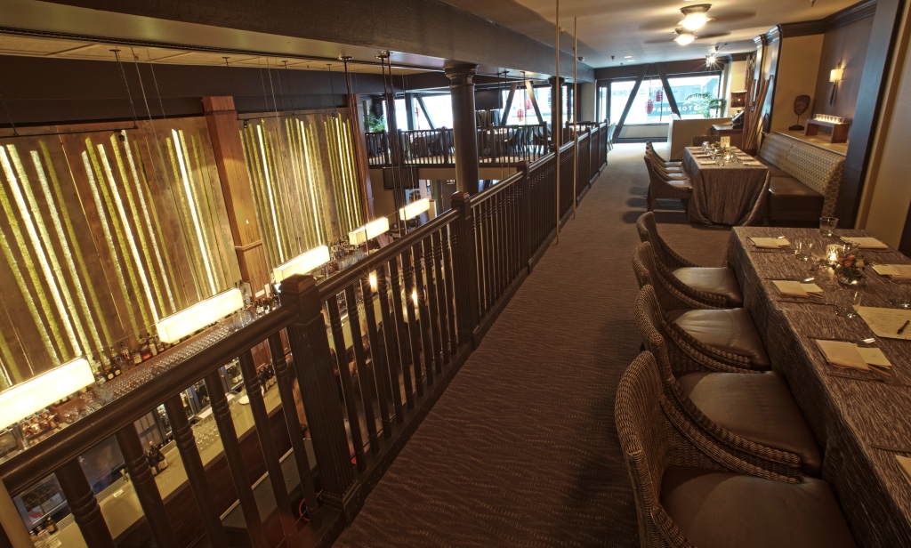 E&O restaurant, The Loge area, an open reservable space for after a SF City Hall wedding
